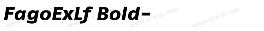 FagoExLf Bold字体转换